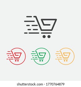 Ver, almacenar icono vectorial de cesta Icono de plantilla Diseño de ilustración