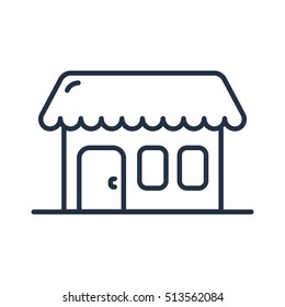 Shop Store Building Line Icon