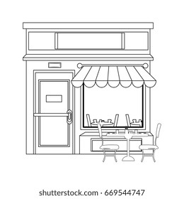 Shop store cartoon