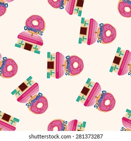 shop store , cartoon seamless pattern background