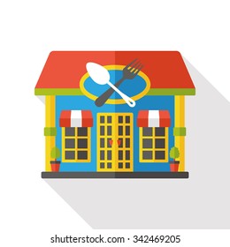 shop store diner flat icon