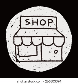 shop store doodle drawing