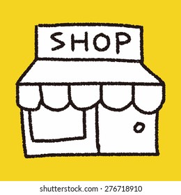 shop store doodle drawing