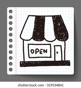 shop store doodle drawing