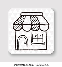 shop store doodle drawing