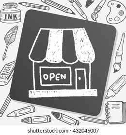shop store doodle drawing
