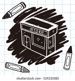 shop store doodle drawing