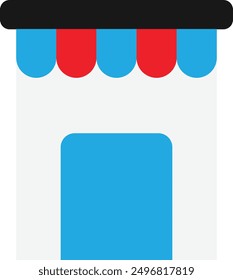 Tienda Tienda Icono de comercio electrónico Vector Ilustración plana