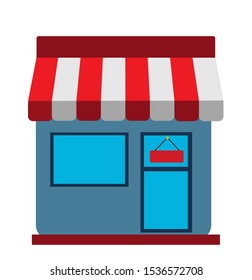 shop, store front. Vector illustration