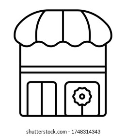 Shop and store icon vector