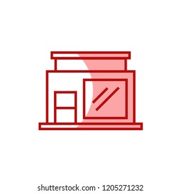 shop store icon vector. building icon modern style