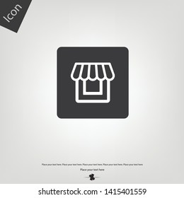 Shop store icon. Vector illustration sign