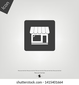 Shop store icon. Vector illustration sign