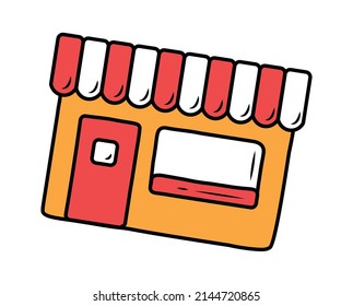 Shop or Store icon. Vector illustration