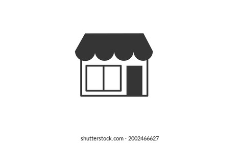Shop or Store Icon. Vector isolated illustration of shop or store