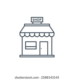 Shop Store Icon Vector Logo Template