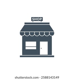 Shop Store Icon Vector Logo Template