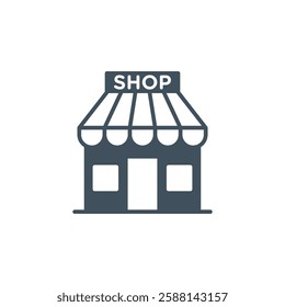 Shop Store Icon Vector Logo Template