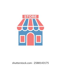 Shop Store Icon Vector Logo Template