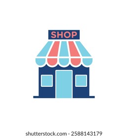 Shop Store Icon Vector Logo Template