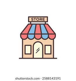 Shop Store Icon Vector Logo Template