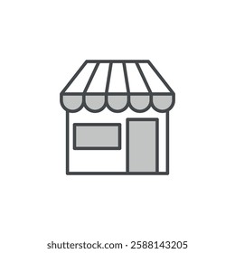 Shop Store Icon Vector Logo Template