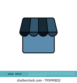 Shop, Store Icon Vector Logo Template Illustration Design. Vector EPS 10.