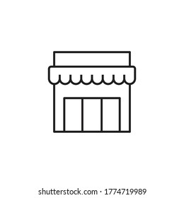 símbolo de símbolo vectorial de la tienda