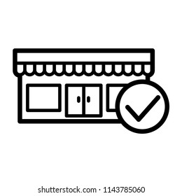 shop, store icon vector template