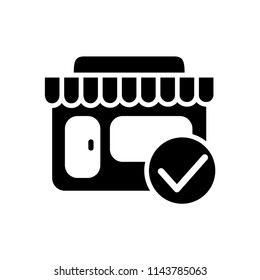 shop, store icon vector template