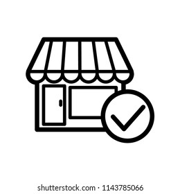 shop, store icon vector template
