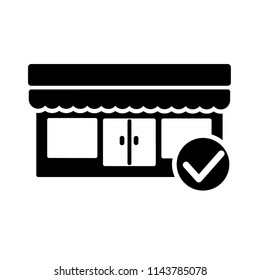 shop, store icon vector template