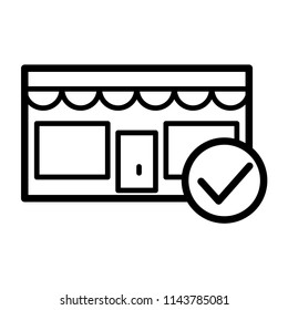 shop, store icon vector template