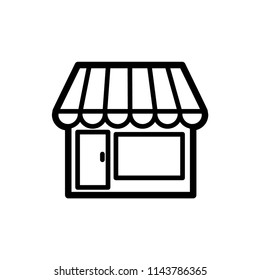 shop, store icon vector template