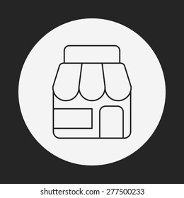 shop store line icon