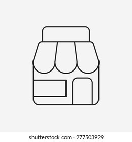shop store line icon