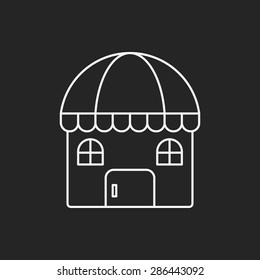 shop store line icon