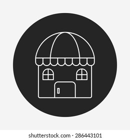 shop store line icon