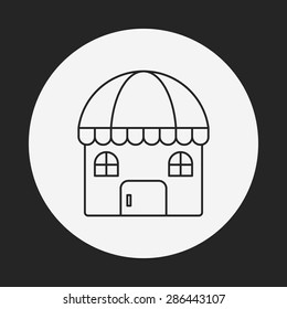 shop store line icon
