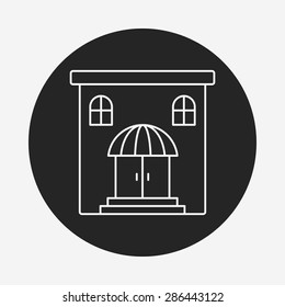 shop store line icon
