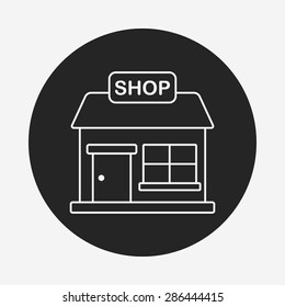 shop store line icon