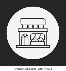 shop store line icon