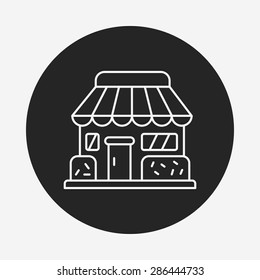 shop store line icon