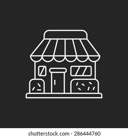 shop store line icon