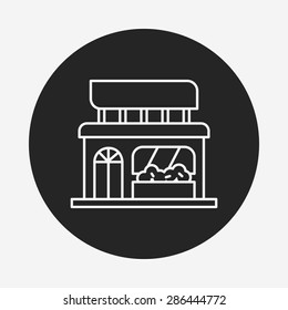 shop store line icon