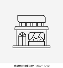shop store line icon