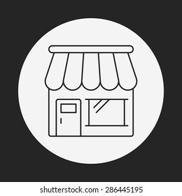 shop store line icon