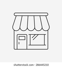 Shop Store Line Icon