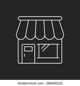 shop store line icon