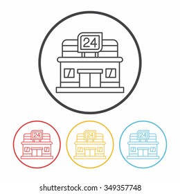 shop store line icon